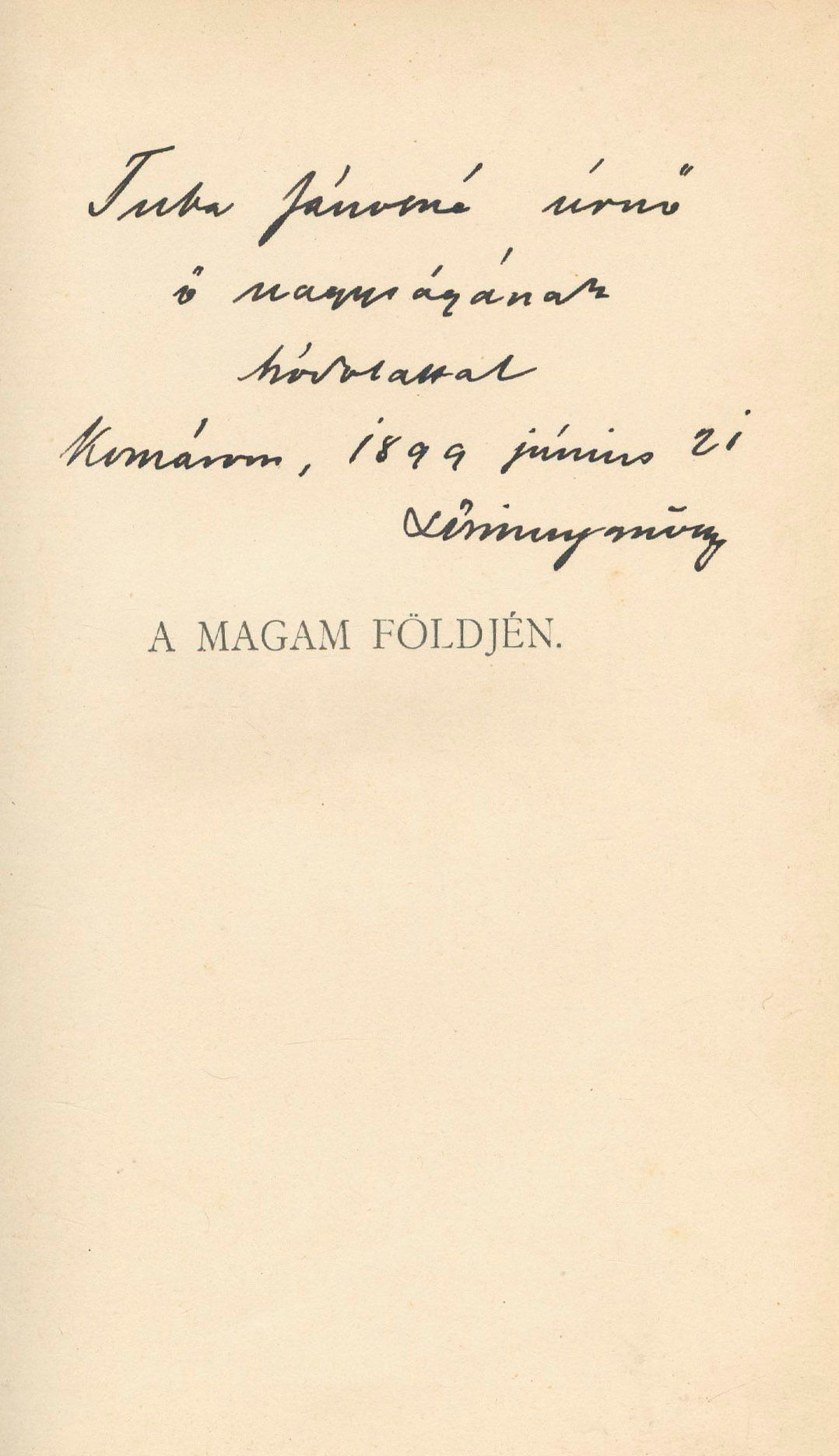 242.	Lőrinczy György:  A magam földjén