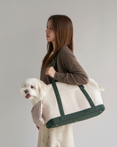 CANVAS CARRY BAG 3 DEEP GREEN size L | small stuff jp