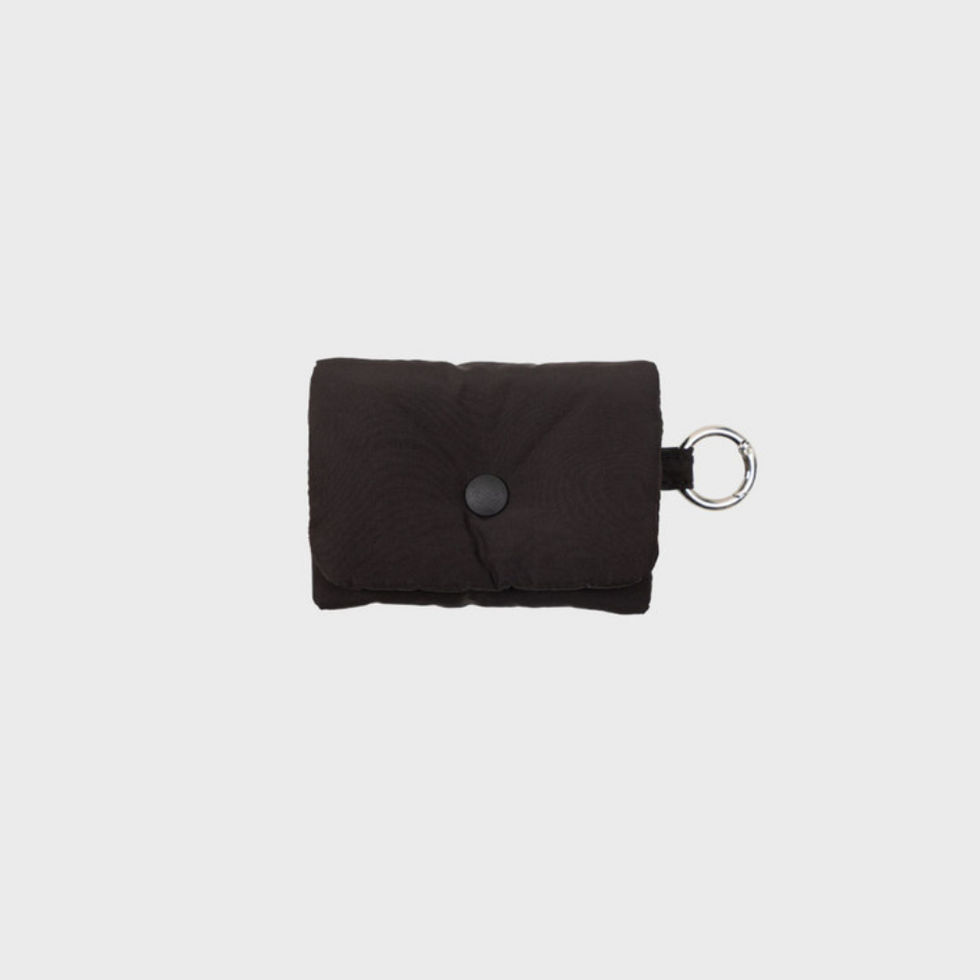 MINI BUTTON POO BAG BLACK