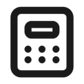 vector image of a calculator