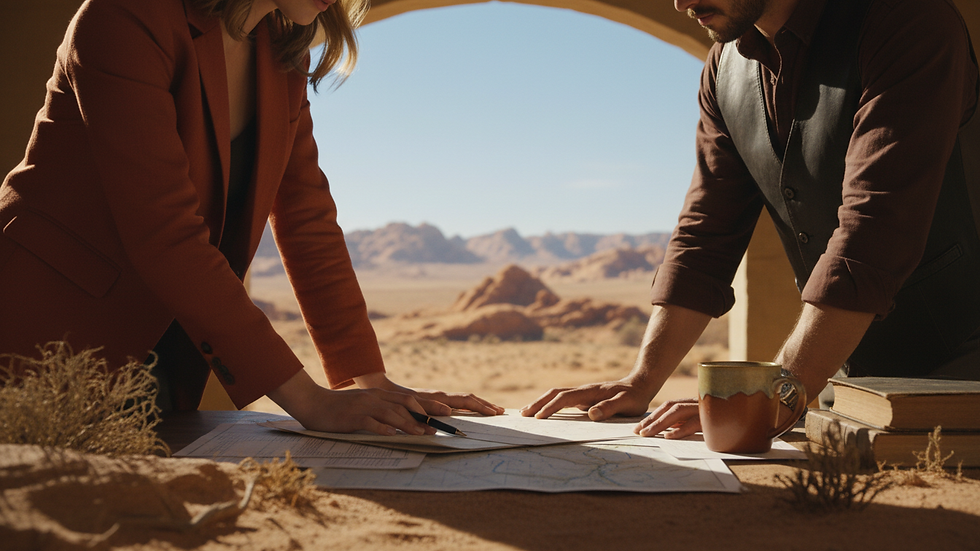 Close-up view of a legal consultation with a lawyer and client discussing documents