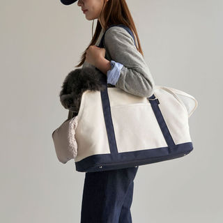 CANVAS CARRY BAG 3 NAVY size M | small stuff jp