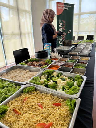 Deluxe buffet setup for parties