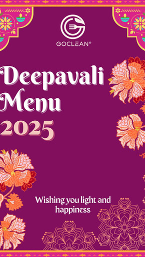 Deepavali catering menu 