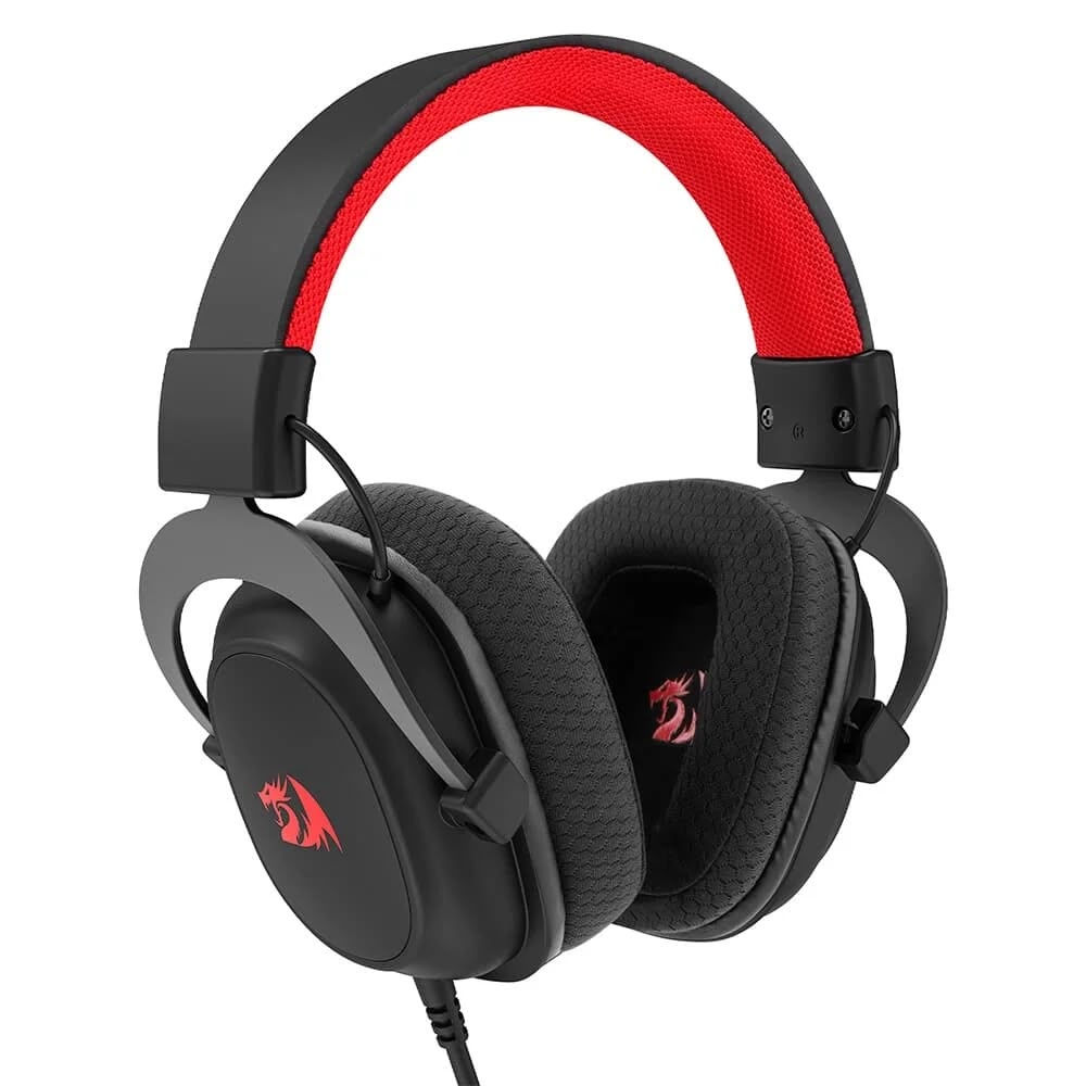 Headset Redragon Zeus Lite H510-LT – Estéreo 53mm, Microfone Removível, Tecido C