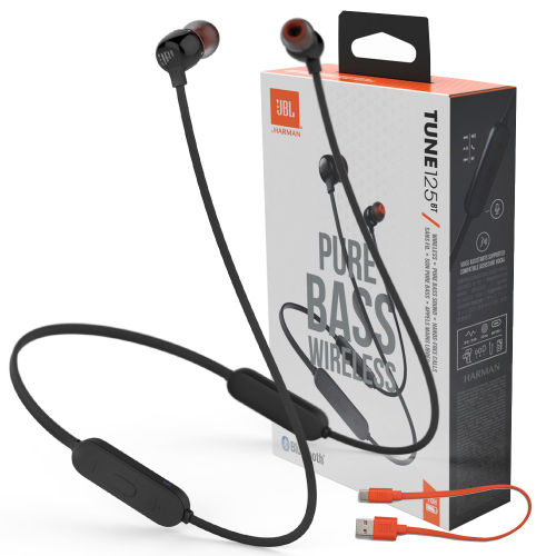 Fone De Ouvido Bluetooth Tune 125bt Preto Jbl