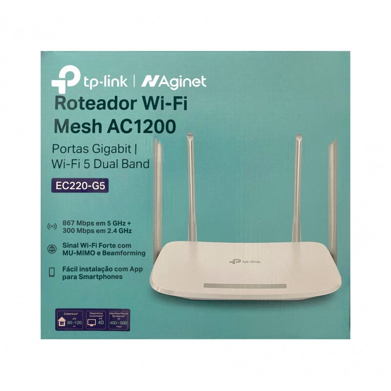 Roteador Tp-link Ec220-g5, Wireless, Gigabit, Dual Band, AC1200
