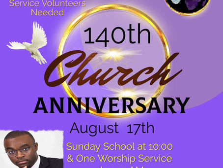 140th Church Anniversary