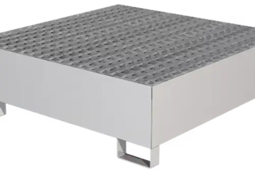 Miniature : Bac de rétention inox 1, 2 et 4 fûts (220L)