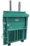 presse-à-déchets-550-automatique-verte-haute-performance-vue-de-face