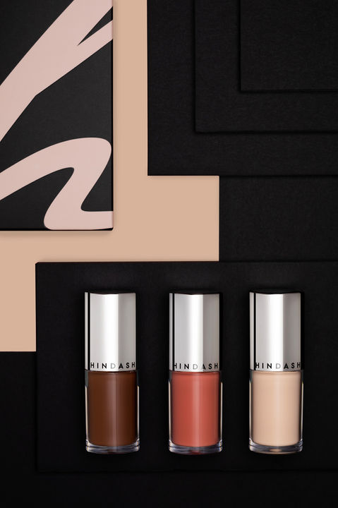 Hindash Color Fluids (liquid pigments, vegan makeup, multi-use, Dubai product photography)