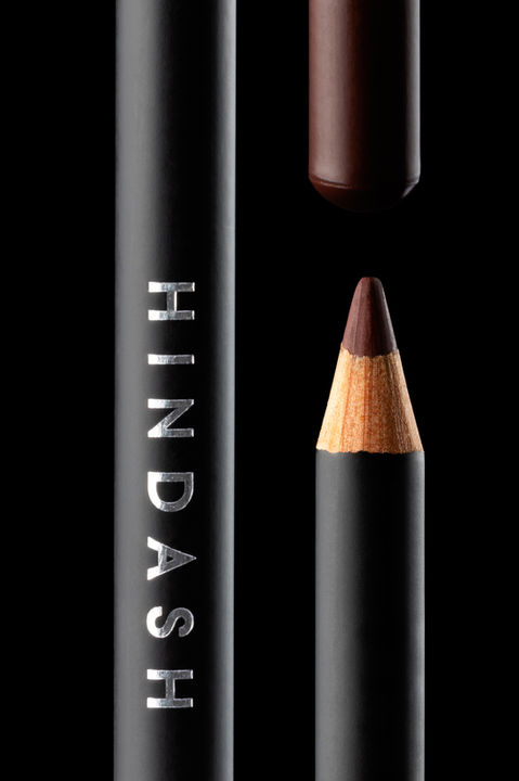 Sharpened Hindash lip pencil product photography with clear view of design and color captured in Dubai, UAE