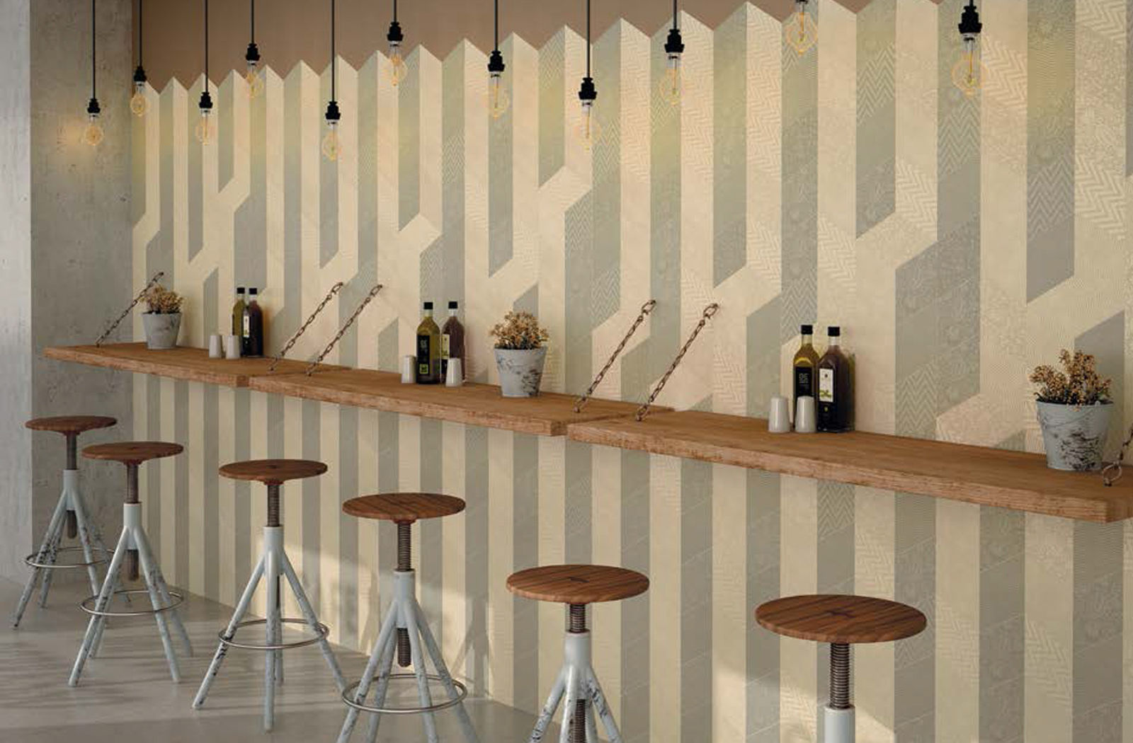 EQUIPE CERAMICAS | RHOMBUS - Rhombus Cream & Green