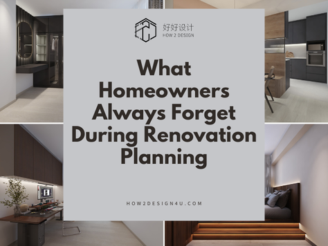 What Homeowners Always Forget During Renovation Planning