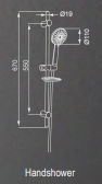 Thumbnail: Rubine 933 - 3 Functions Handshower
