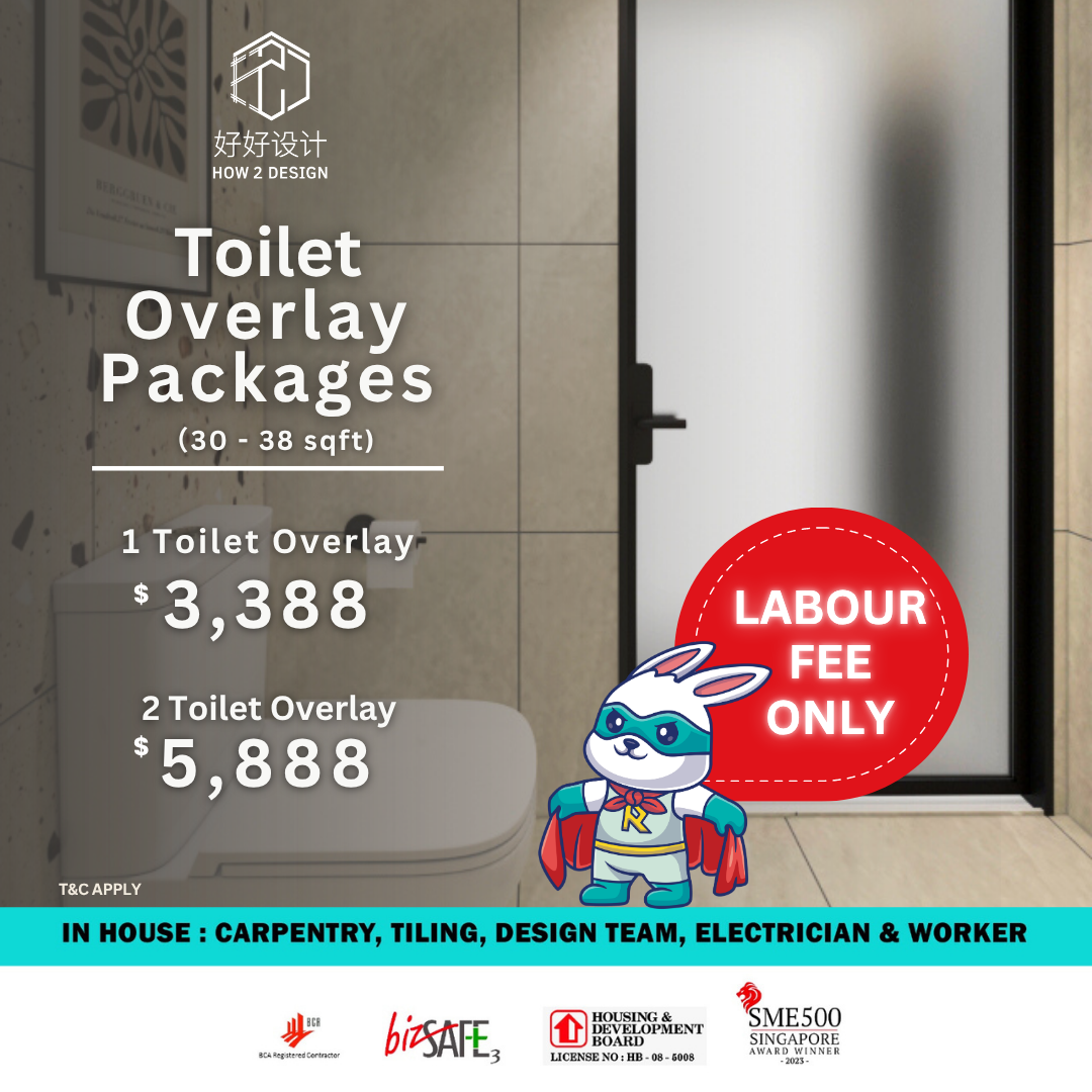 Toilet Overlay Package (Labour Fee Only)