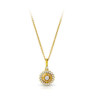 Gold dainty pendant necklace