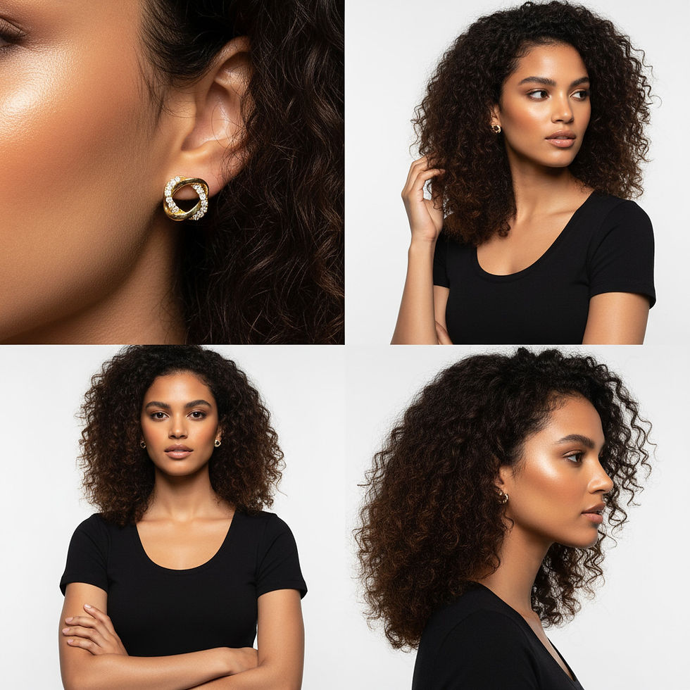 Thumbnail: Dainty Flos Curl Stud