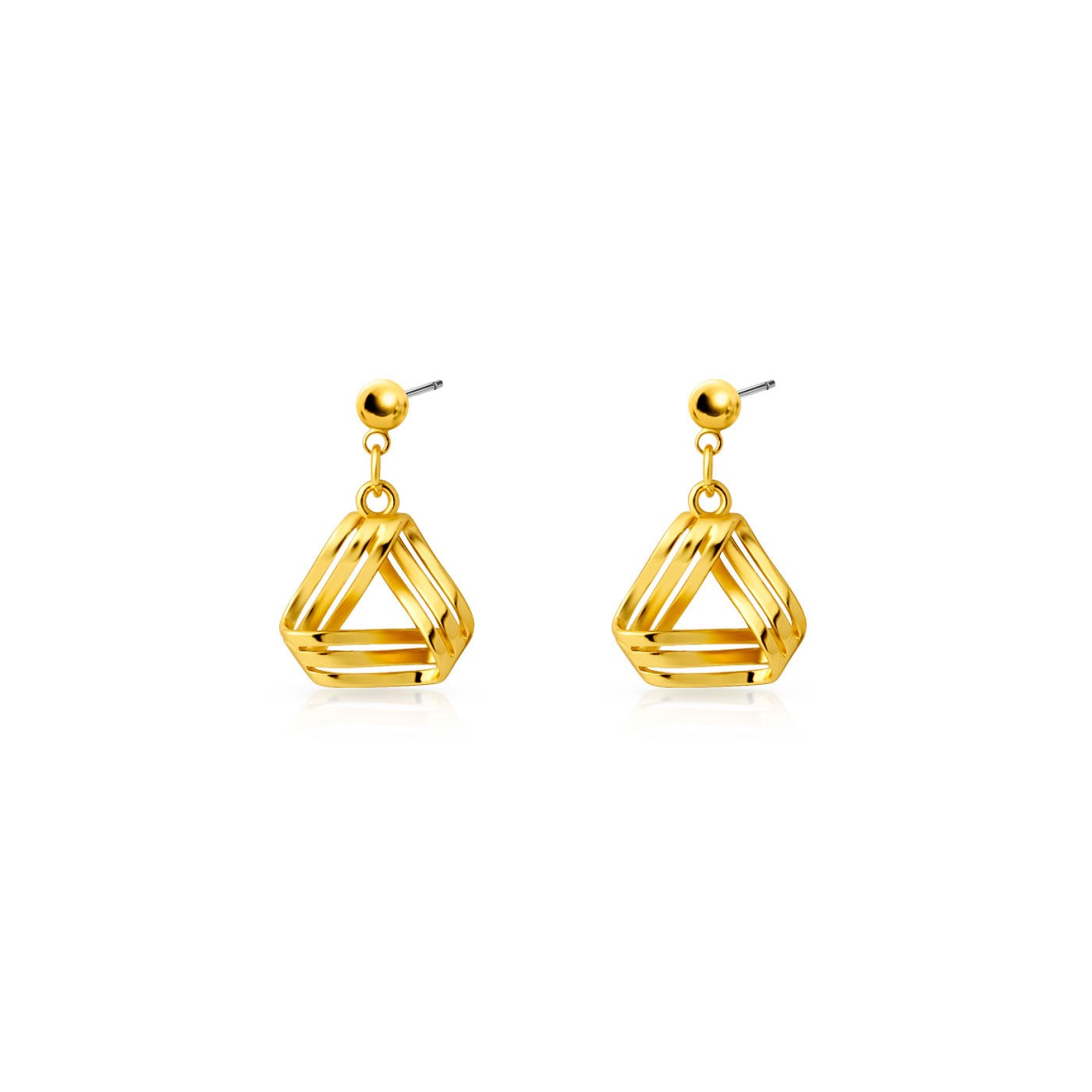 Ellena Triangle Gold Drops
