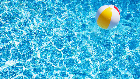 Beach Ball in Pool