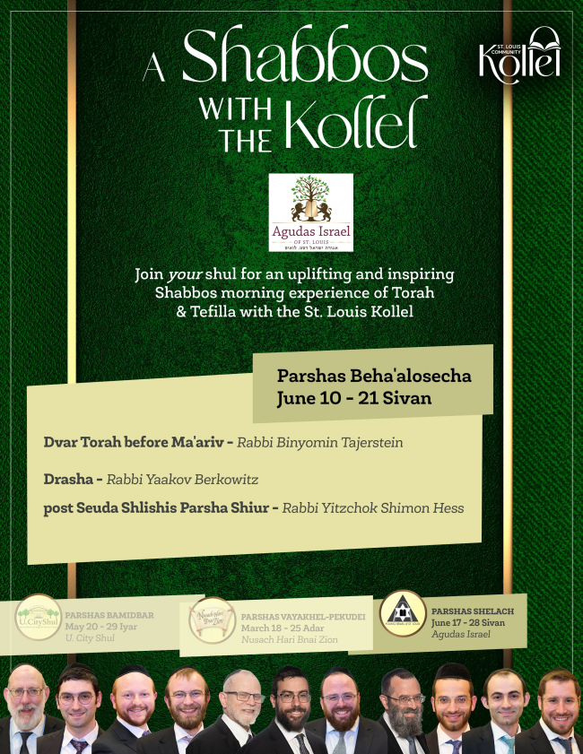 Shabbos with the Kollel St. Louis Kollel