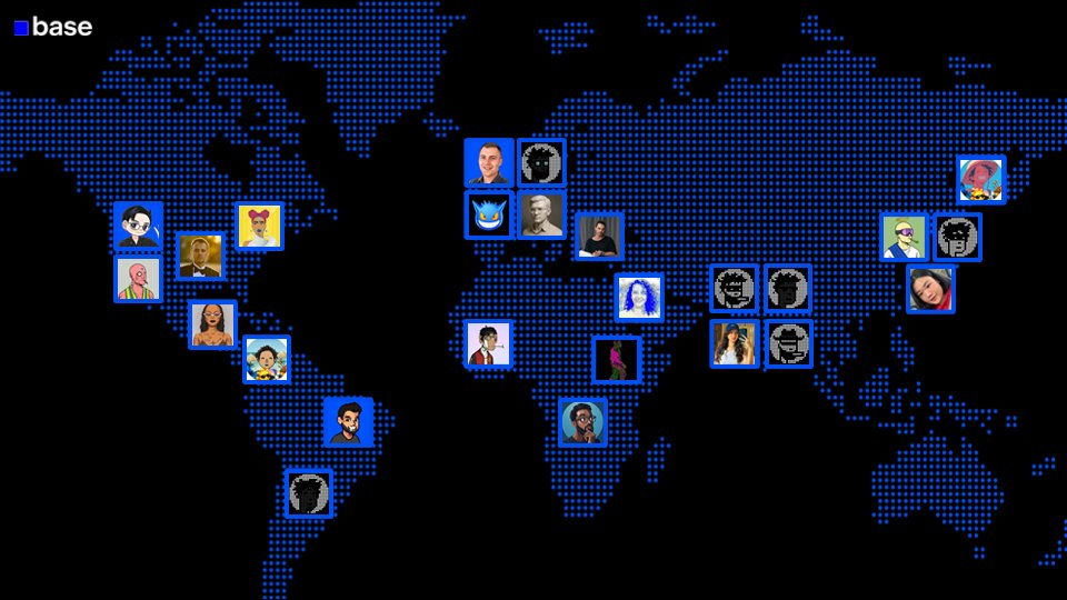 Vista aérea de una ciudad con luces digitales que representan conexiones blockchain