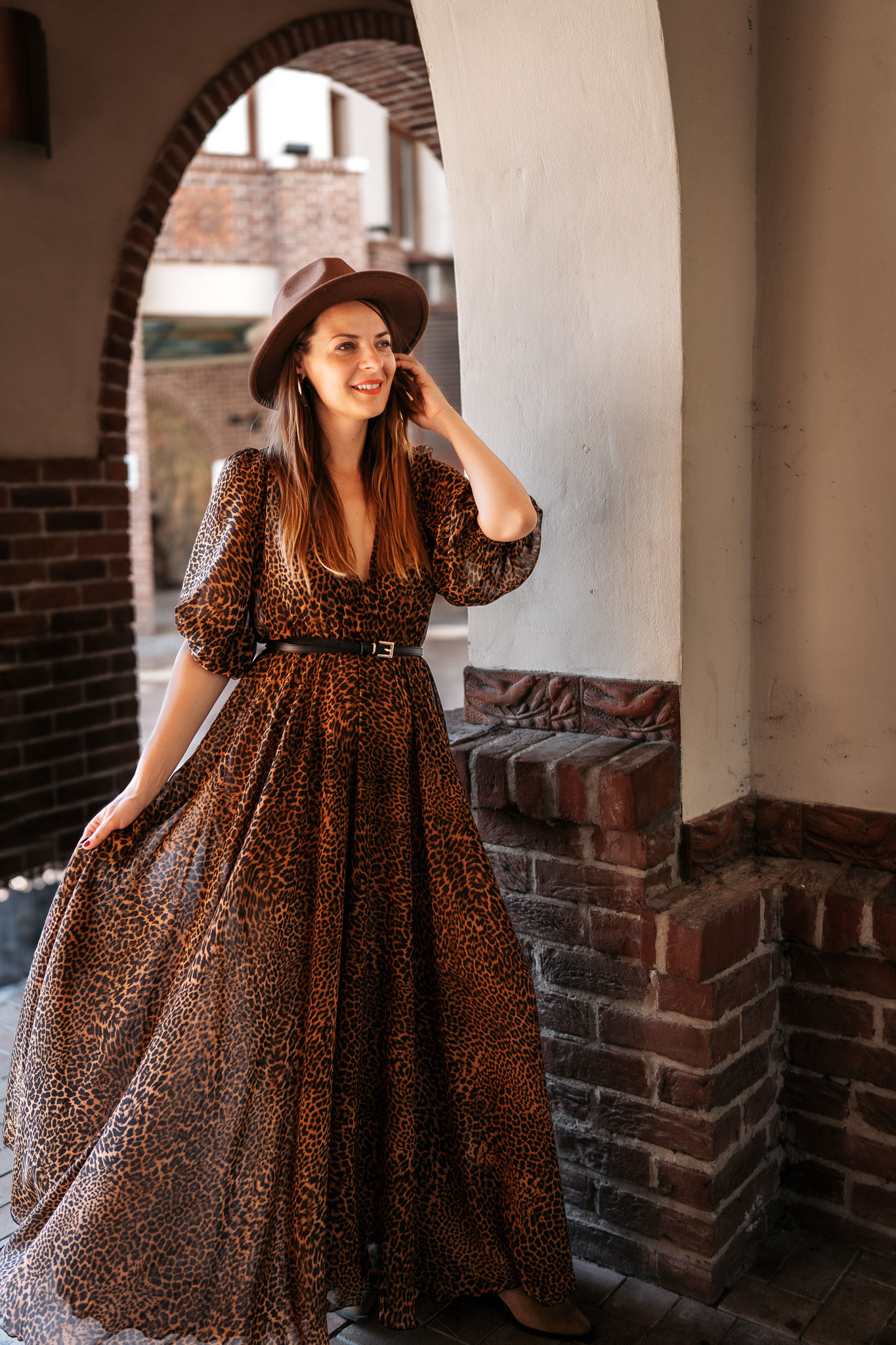 Icon leopárd mintás muszlin ruha