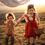 Thumbnail: Luise little girl’s dress for photo session with matching bow