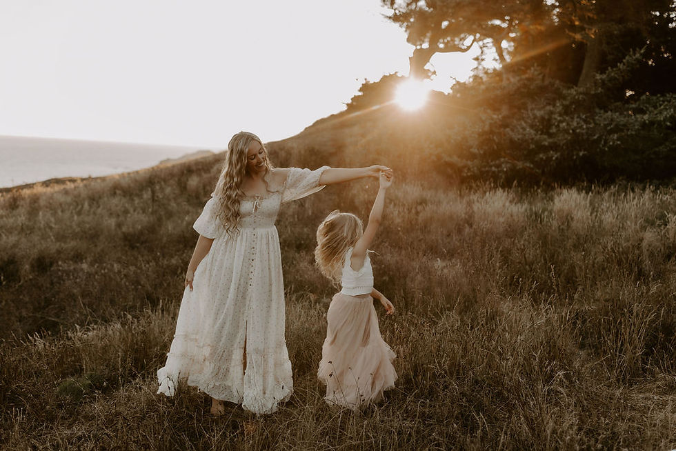 Thumbnail: Fiona chiffon gown, floral maternity dress for photoshoot- pre order