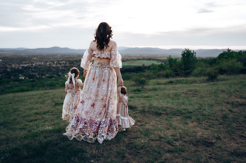 Thumbnail: Floral Tulle  little girl’s dress for photo session and special occasion