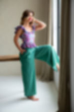 Diva Linen viscose trousers
