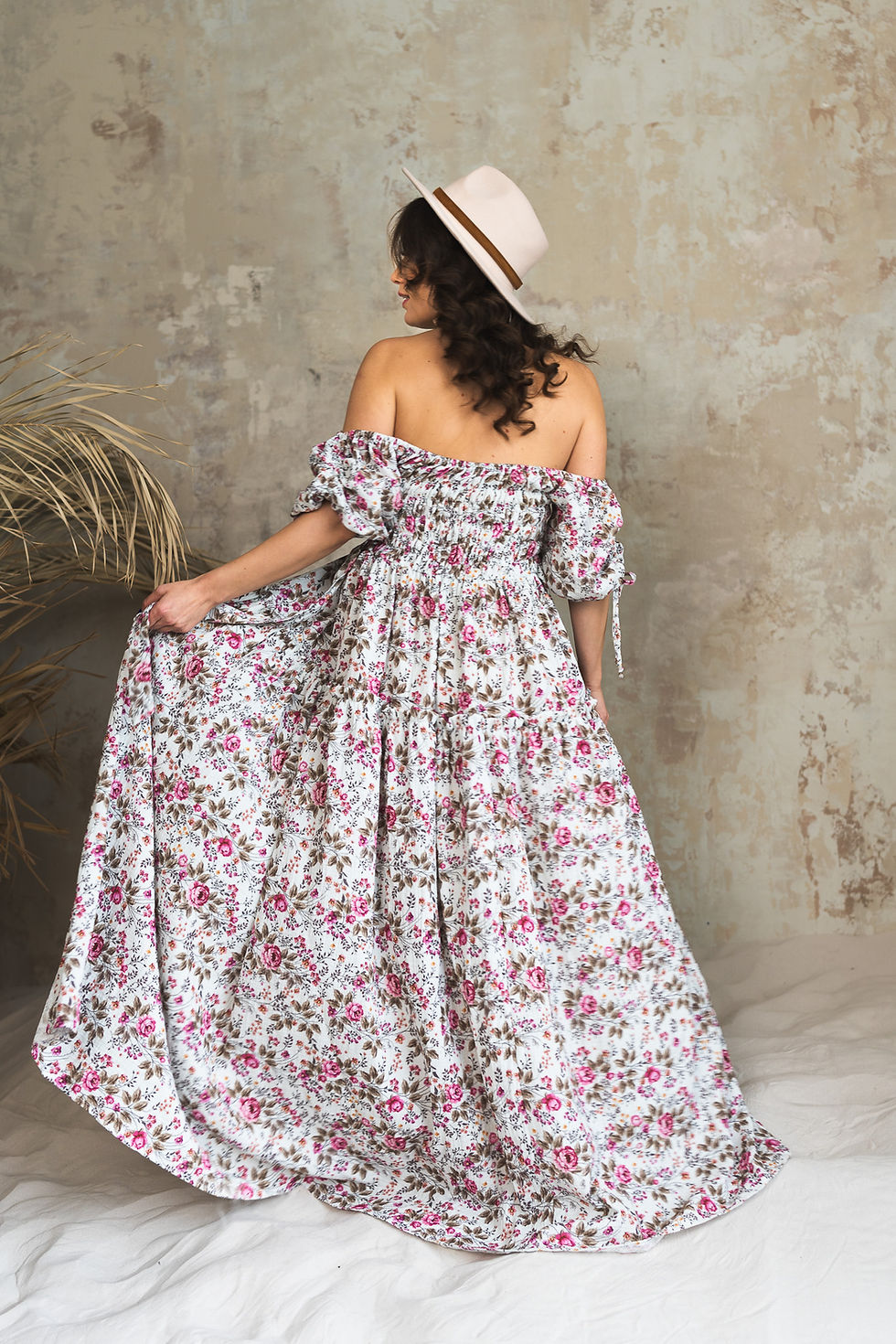 Thumbnail: Tiffany maternity gown for photoshoot
