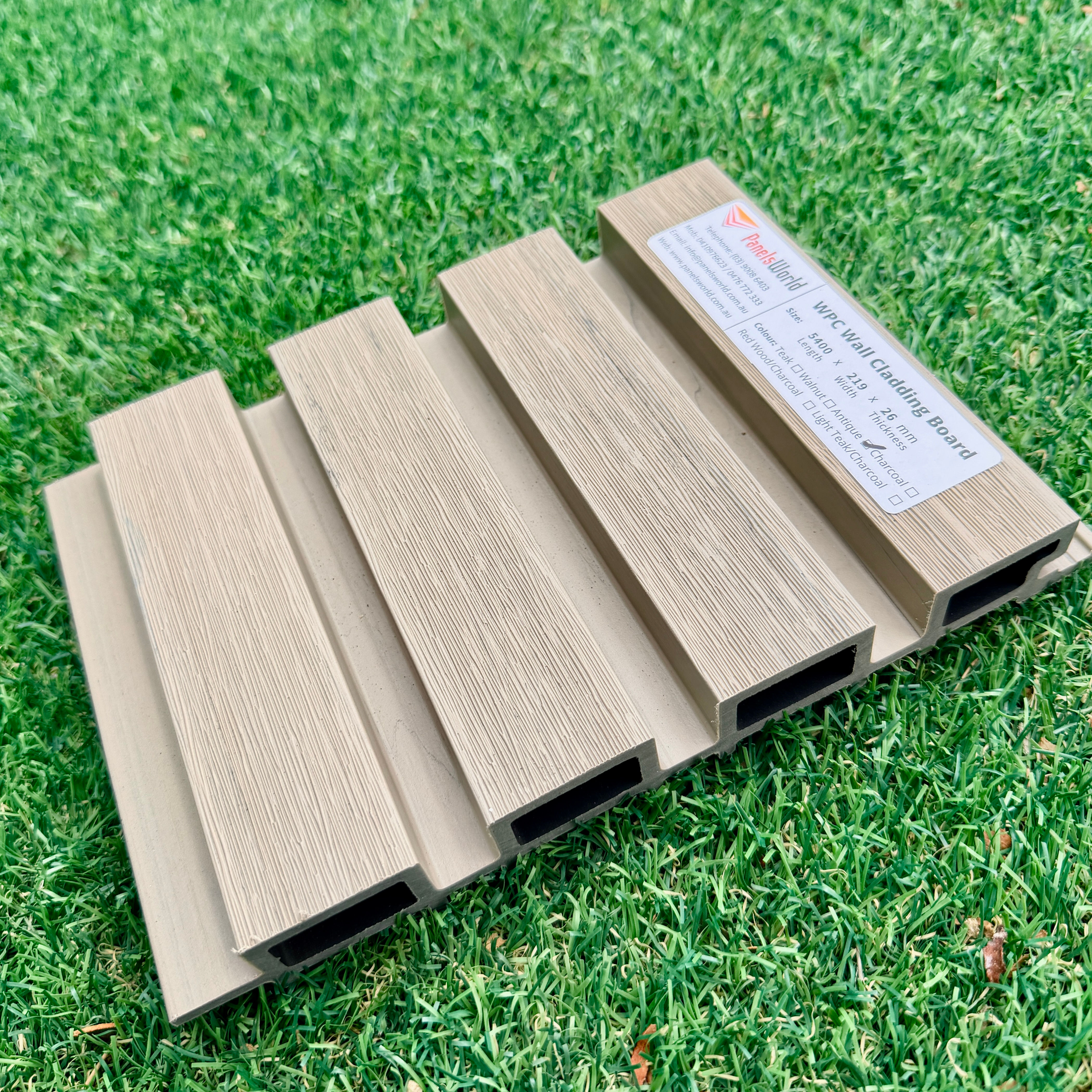 Outdoor WPC Wall Cladding - Antique White - 5400 x 219 x 26mm