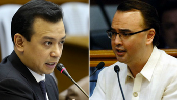 Cayetano, binanatan si Trillanes; Duterte magiging ‘kalamidad’ sa mga kriminal