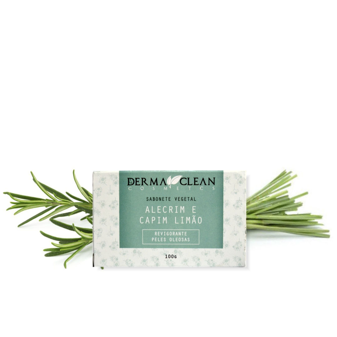 Sabonete Vegetal de Alecrim e Capim Limão - Dermaclean - 100g