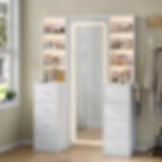 NUVA 18 - Led mirror with drawers