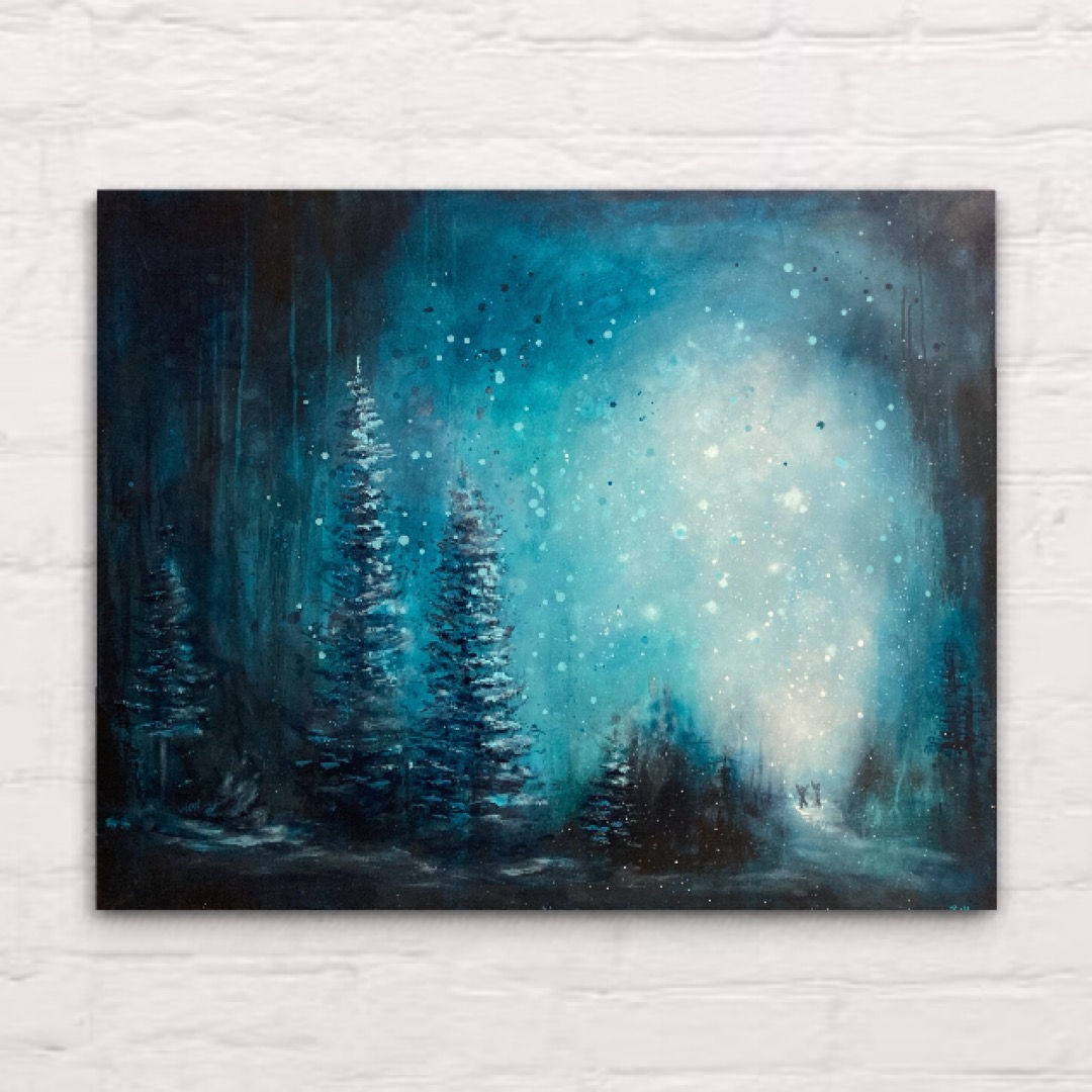 «Snøfall», 100*80 cm