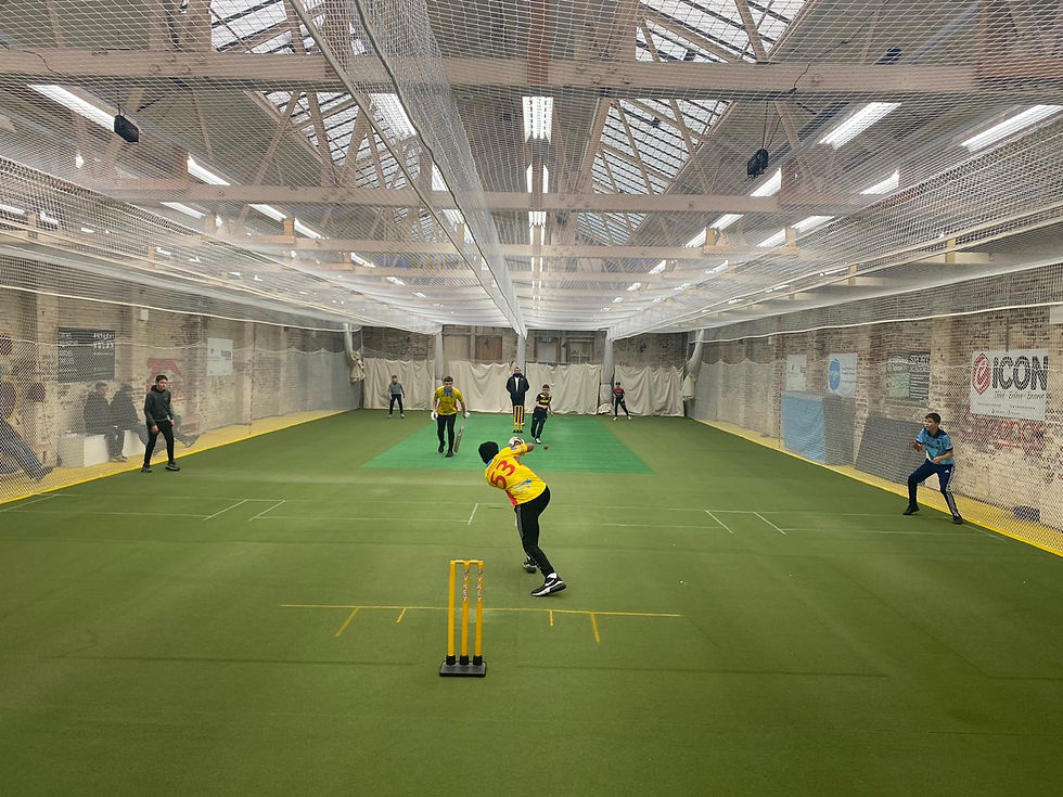 Seniors indoor cricket training