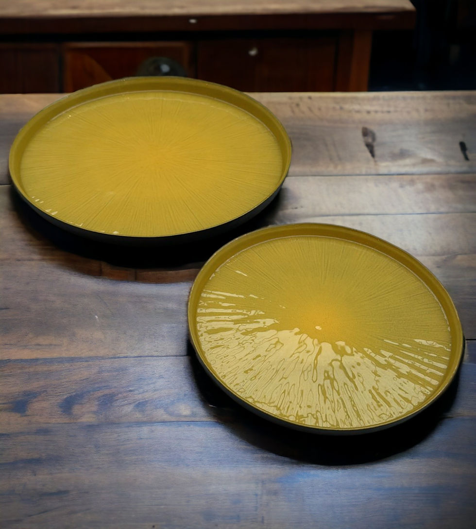 Thumbnail: Rexy Yellow Glass Plate