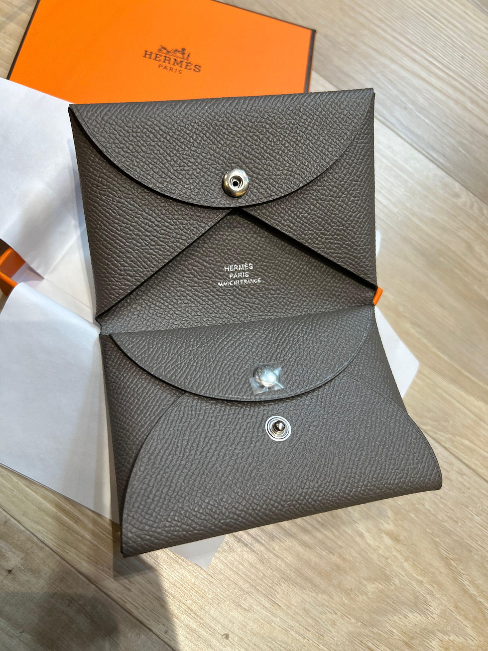 Thumbnail: Hermes Calvi Cluo Epsom Pocket