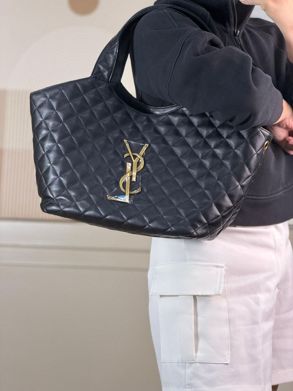 Thumbnail: YSL ICare Medium Lambskin Tote