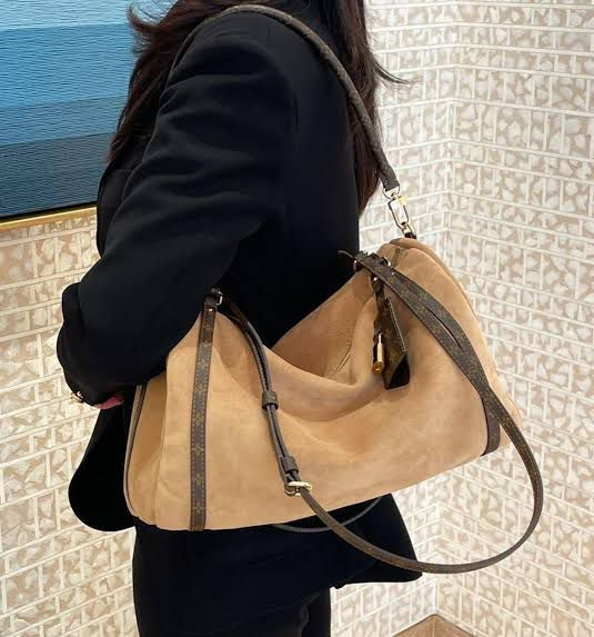 Thumbnail: Louis Vuitton Express MM Suede Leather