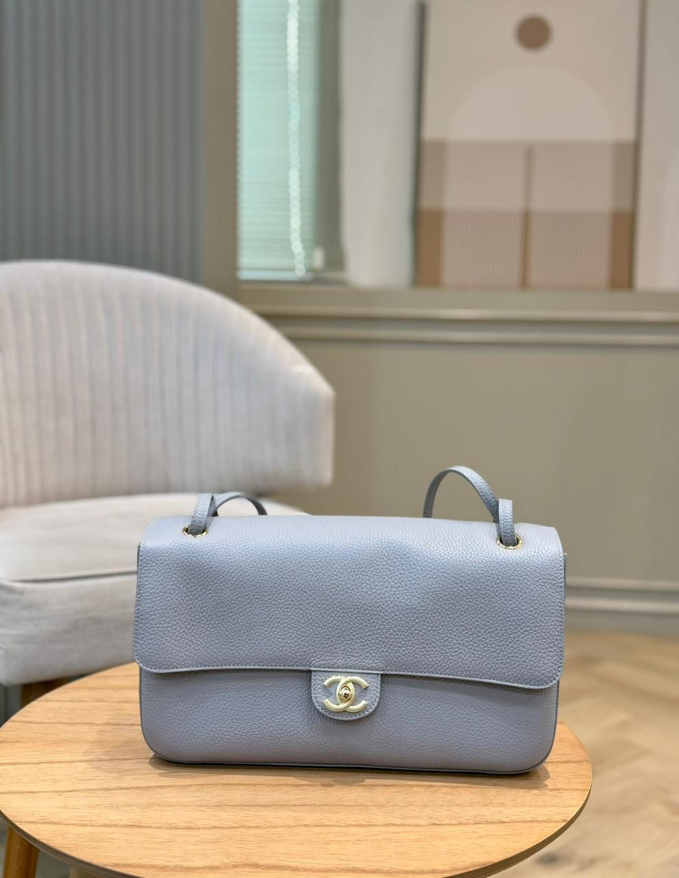 Chanel Maxi Flap 32 Grained Leather GHW