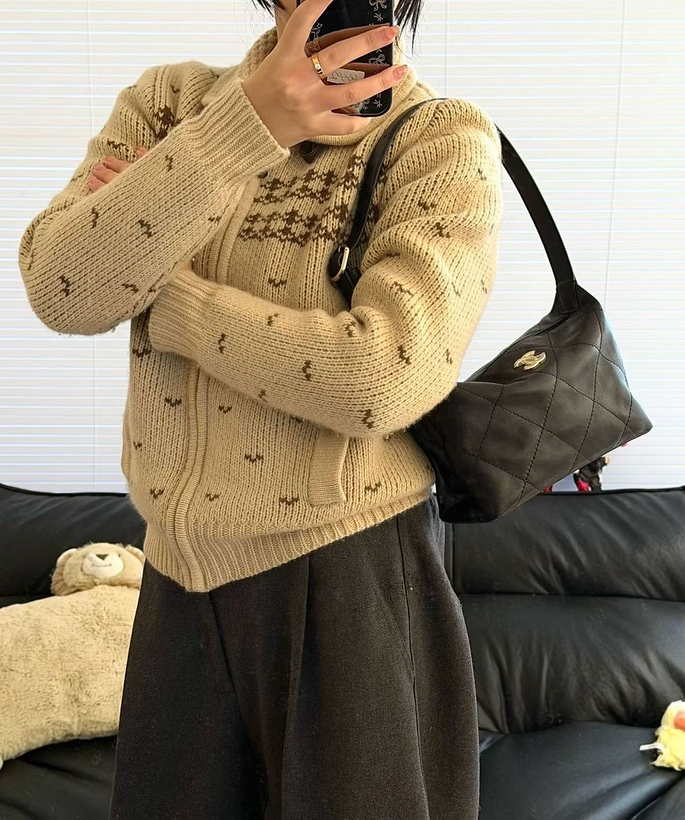 Thumbnail: Chanel Mini Hobo Leather