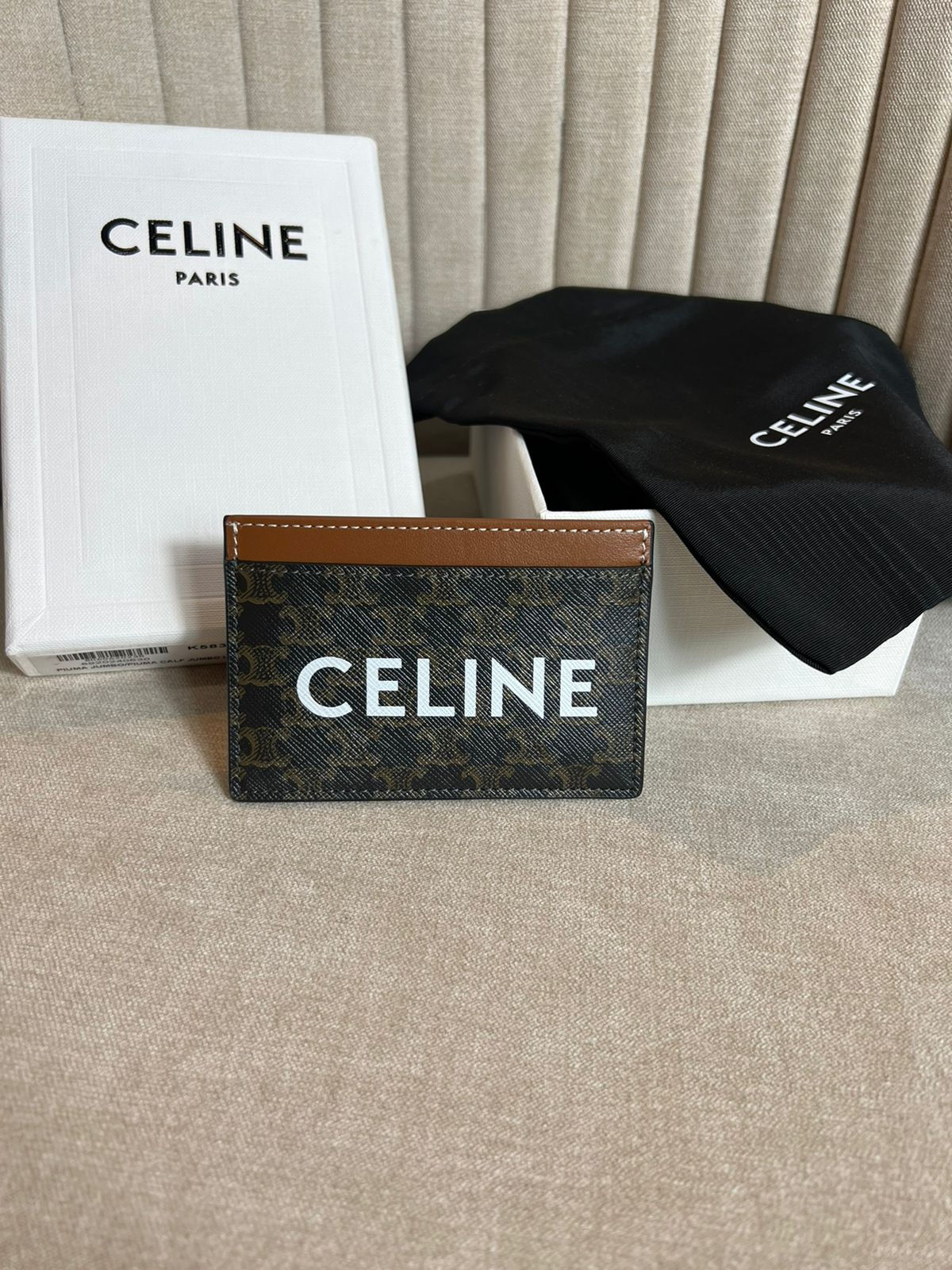 Celine Triomphe Bussines Card Holder in Canvas