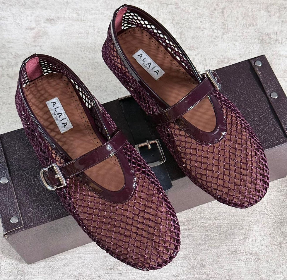 Thumbnail: Alaia Flat Balerina Fishnet