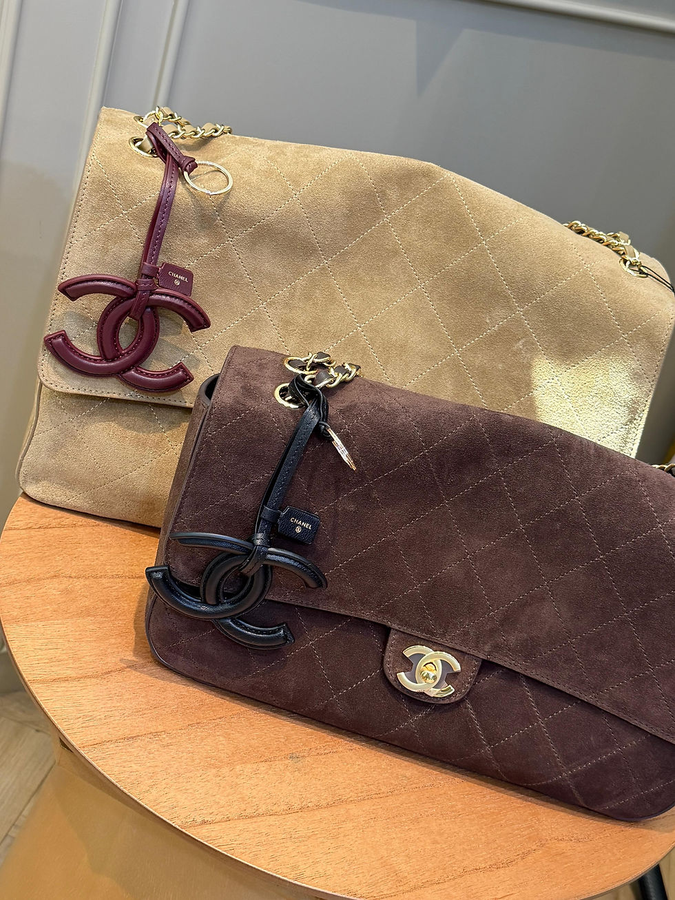 Thumbnail: Chanel Maxi Flap 32 Suede Leather