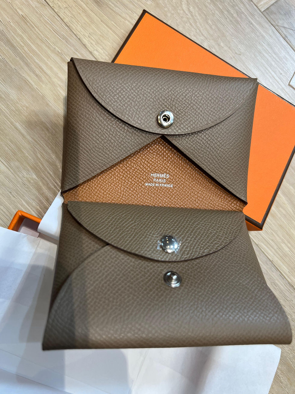 Thumbnail: Hermes Calvi Cluo Epsom Pocket