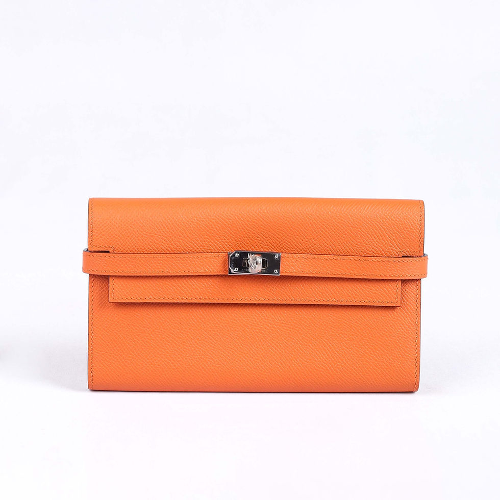 Thumbnail: Hermes Kelly Wallet Epsom PHW