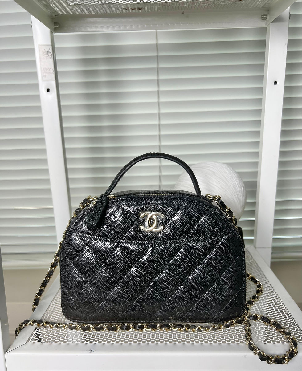 Chanel Top Handle Clutch With Chain